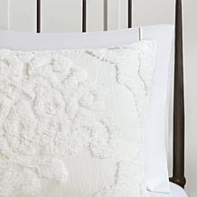 Madison Park Viola 3pc Cotton Chenille Damask Comforter Set - F/Q