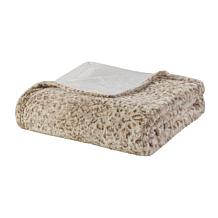Madison Park Zuri Oversized Faux Fur Throw 60" x 70" - Leopard
