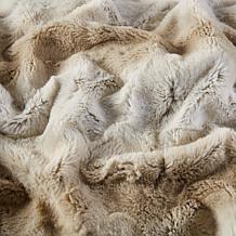 Madison Park Zuri Oversized Faux Fur Throw 60"x70" -  Sand