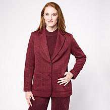 Mark & James by Badgley Mischka Onyx Tweed Knit Blazer