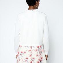 Mark & James by Badgley Mischka Ruffle Neck Cardigan