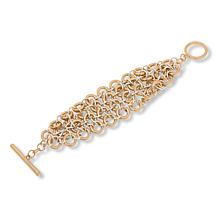MarlaWynne 2-Tone Chainmail Toggle Bracelet