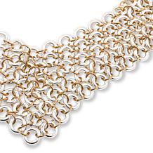MarlaWynne 20-1/2" 2-Tone Chainmail Necklace