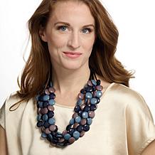 MarlaWynne 28-1/2" Resin Bead Multi-Strand Necklace