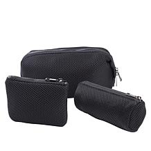 MarlaWynne Mesh Cosmetic Pouch 3-piece Set