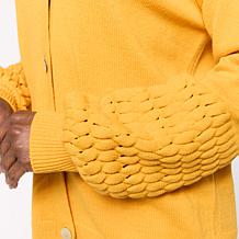 MarlaWynne SoftSPUN Herringbone Long Sleeve V-Neck Cardigan