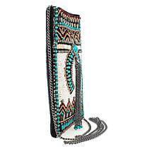 Mary Frances Hand-Beaded Crossbody Phone Bag