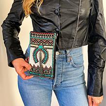 Mary Frances Hand-Beaded Crossbody Phone Bag