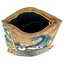 Mary Frances Peacock Hand-beaded Crossbody Handbag