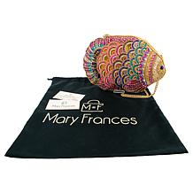 Mary Frances Rainbow Fish Hand-Beaded Crossbody Handbag