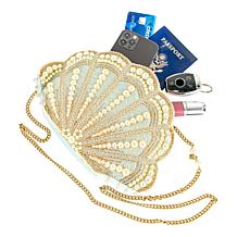 Mary Frances Seaside Hand-Beaded Crossbody Handbag