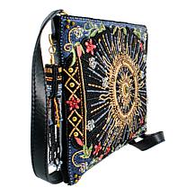Mary Frances Solar Mystique Hand-Beaded Crossbody Handbag
