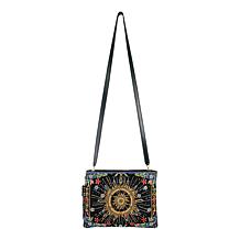 Mary Frances Solar Mystique Hand-Beaded Crossbody Handbag