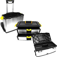Massive and Mobile 3-part Stainless-Steel Tool Box