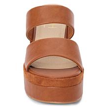 Matisse Two-Band Platform Sandal with Chunky Block Heel - Graham