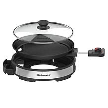 Maxi-Matic Elite Gourmet 12" Deluxe Indoor Grill w/Tempered Glass Lid