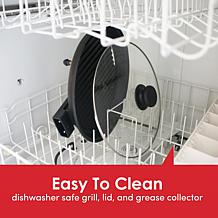 Maxi-Matic Elite Gourmet 12" Deluxe Indoor Grill w/Tempered Glass Lid