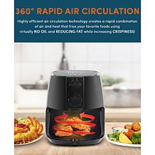 Maxi-Matic Elite Gourmet 4-Qt Air Fryer - Black