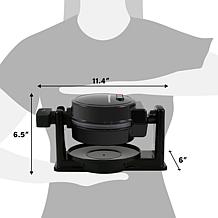 Maxi-Matic Elite Gourmet Flip Belgian 1.25" Waffle Maker, Black