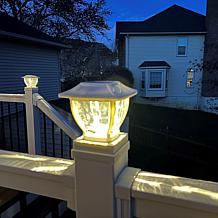 Maxsa Wave Style Post and Deck Railing Lights - 2-pack