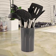 MegaChef Gray Silicone and Stainless Steel Cooking Utensils, Set of 14