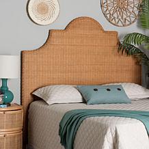 Melanie Standalone Headboard with Woven Rattan