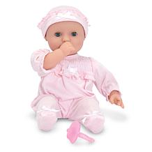 Melissa & Doug 12" Jenna First-Born Baby Doll in Pink Onesie