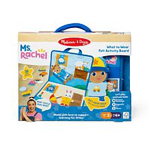 Melissa & Doug Ms. Rachel Jumbo Felt Play Pieces with Fold-Out Board