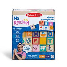 Melissa & Doug Ms. Rachel Wooden Learning Blocks