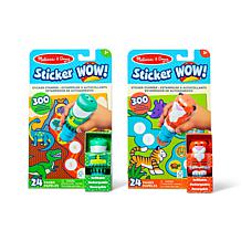 Melissa & Doug Sticker Wow Dino & Tiger Bundle