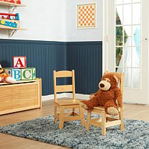 Melissa & Doug Wooden Chair Pair - Natural
