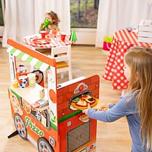 Melissa & Doug Wooden Pizza Food Truck Activity Center