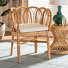 Melody Natural Rattan Dining Chair with Cushion