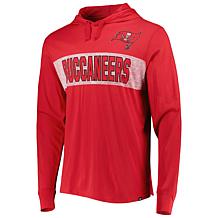 Men's '47 Red Tampa Bay Buccaneers Field Franklin Hooded Long Sleev...