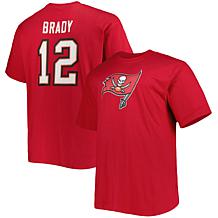 Men's Fanatics Tom Brady Red Tampa Bay Buccaneers Big & Tall Player...
