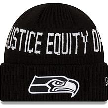Men's New Era Black Seattle Seahawks Team Social Justice Cuffed Kni...