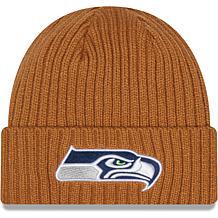 Men's New Era Natural Seattle Seahawks NFL Training Camp Official Straw Lifeguard Hat