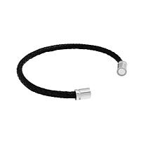 Men's Stainless Steel Clasp Braided Leather Bracelet