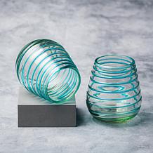 Meridia 6-pc. Handblown Mexican Stemless Wine Glass