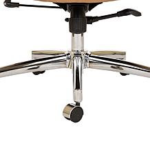 Mid-Century Modern Air Leatherette Adjustable Swivel High Back Chair