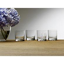 Mikasa Cheers Double Old Fashioned Glass Set of 4