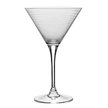 Mikasa Cheers Set of 4 Etched-Crystal Martini Glasses