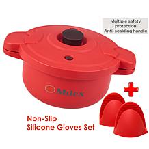 Milex Insta Microwave Pressure Cooker with Silicone Mitts