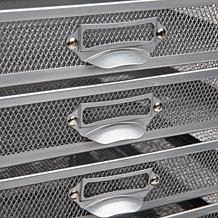 Mind Reader 10-Drawer Mesh Metal Storage Cabinet