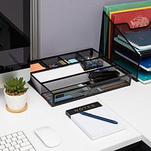 Mind Reader 2-Piece Mesh Deep Drawer Desk Organizer