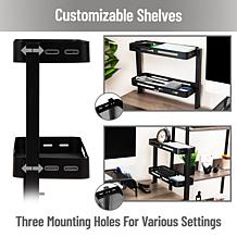 Mind Reader 2 Tier Desk Organizer with Clamp 