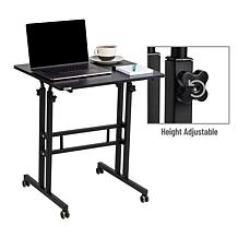 Mind Reader 2-Tier Extra Large Mobile Sitting/Standing Desk