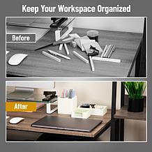 Mind Reader 3 Piece Cement Desk Organizer Set