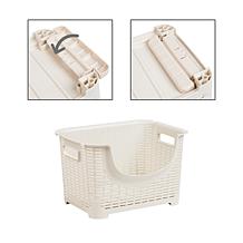Mind Reader 3-Tier Stackable Rolling Storage Bins Set