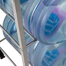 Mind Reader 4-Tier Rolling Water Jug Stand 16.5"L x 13.75"W x 41"H